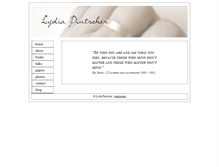 Tablet Screenshot of lydiapintscher.de